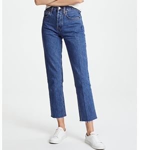 RE/DONE Stove Pipe Jeans  - Sz 32